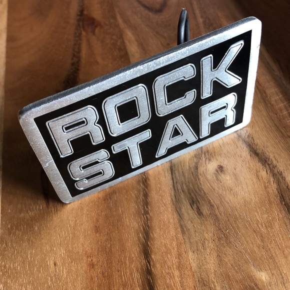 PacSun | Y2K Black & Silver Rock Star Belt Buckle - Picture 3 of 11